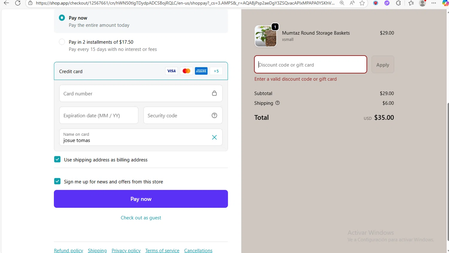 TerraKlay promo code screenshot showing code BOO10 applied at TerraKlay checkout page. Uploaded by SimplyCodes community member Franco20 on Nov 7, 2025