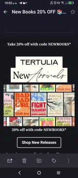 Tertulia coupon verification screenshot