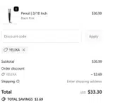 YELIXA coupon verification screenshot