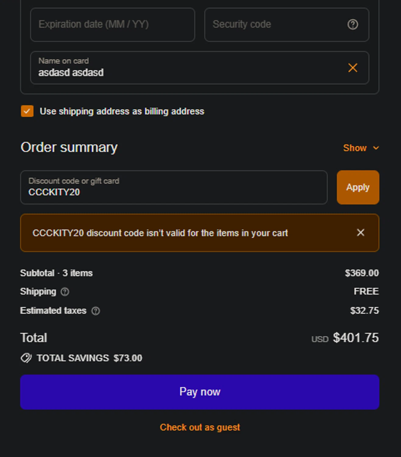 TESMAT promo code screenshot showing code CCCKITY20 applied at TESMAT checkout page. Uploaded by SimplyCodes community member PedroNavaja on Nov 26, 2025
