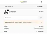 IMBRUCE100 coupon verification screenshot