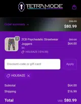 HOLIDAZE coupon verification screenshot