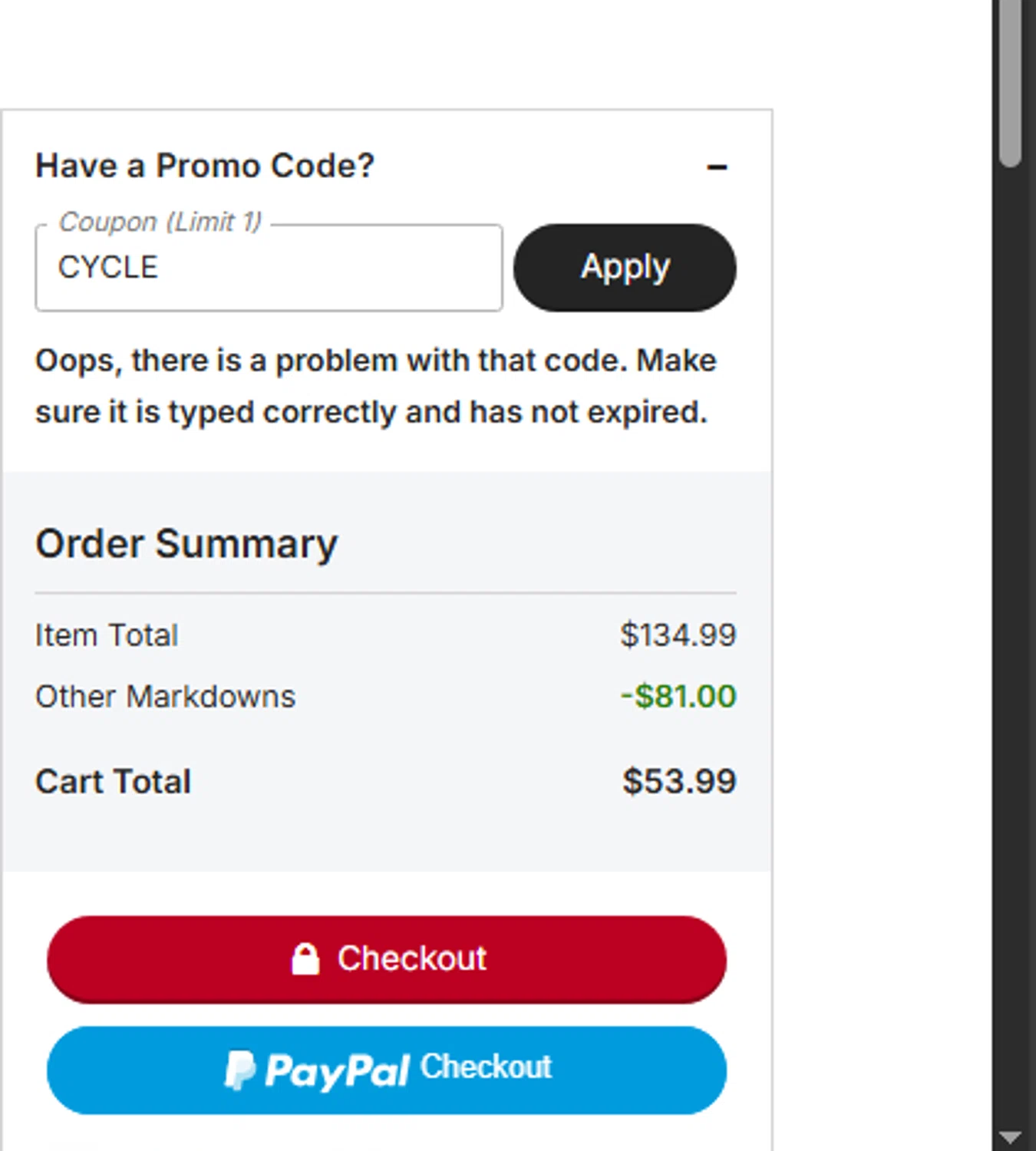 Texas Rangers promo code screenshot showing code CYCLE applied at Texas Rangers checkout page. Uploaded by SimplyCodes community member ELREAL7 on Sep 21, 2025