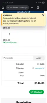 FRIDAY25 coupon verification screenshot