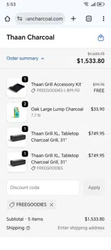 FREEGOODIES coupon verification screenshot