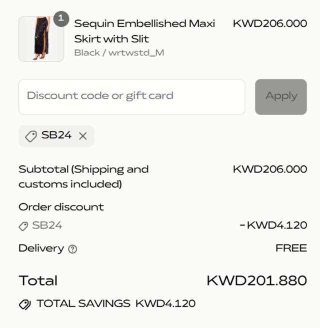 Thahab checkout page showing Thahab promo code box | Screenshot taken by SimplyCodes community member on Sep 3, 2025