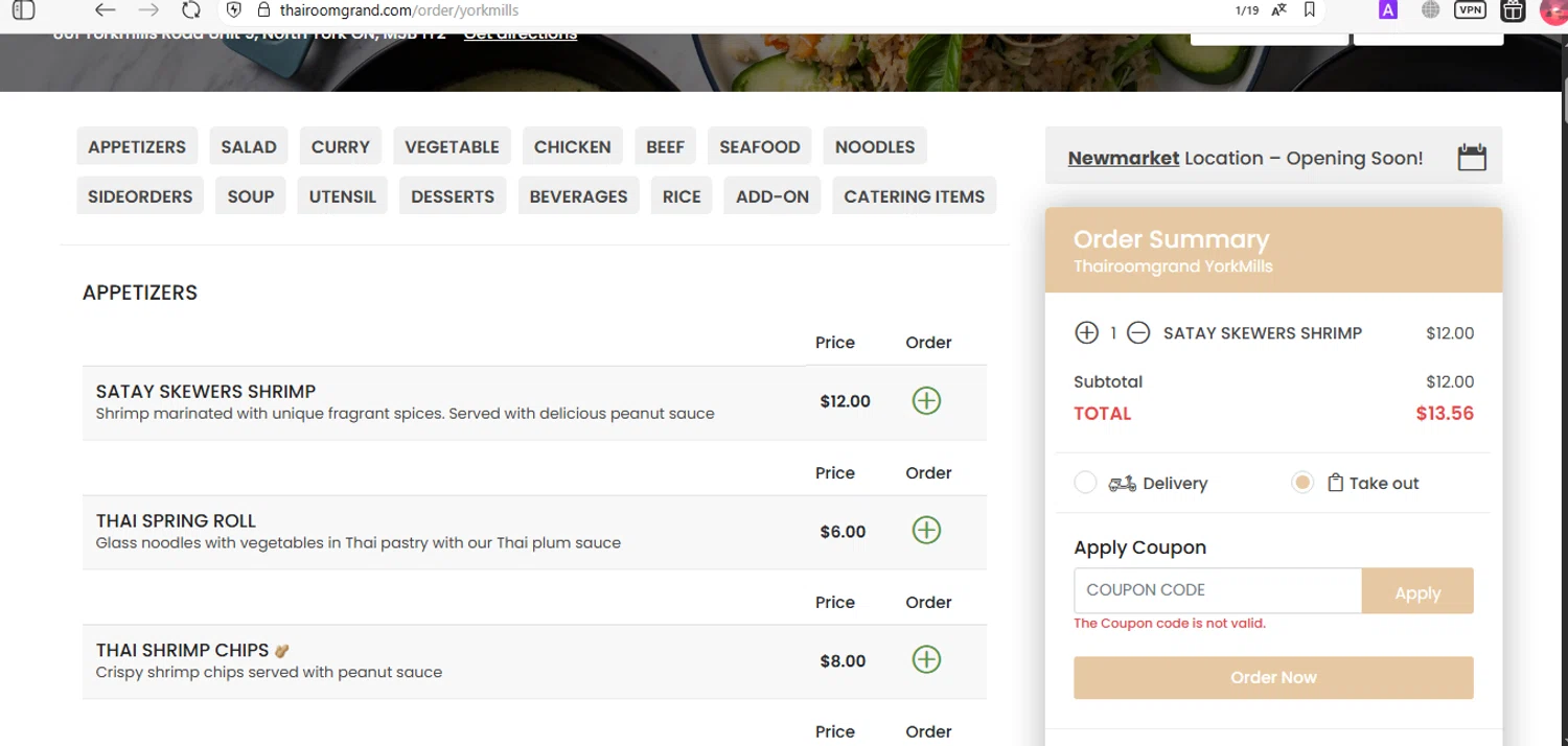 ThairoomGrand promo code screenshot showing code B2S10 applied at ThairoomGrand checkout page. Uploaded by SimplyCodes community member MagnificentCurator5441 on Sep 6, 2025