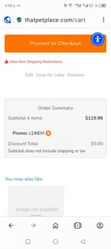 C24iem coupon verification screenshot