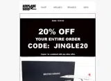 JINGLE20 coupon verification screenshot