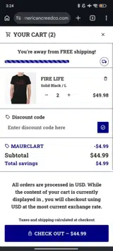 MAURCLART coupon verification screenshot