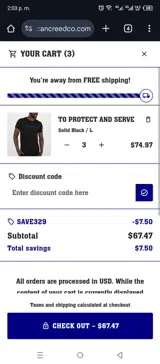 SAVE329 coupon verification screenshot