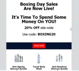 BOXING20 coupon verification screenshot