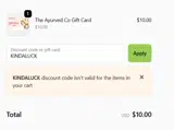 KINDALUCK coupon verification screenshot