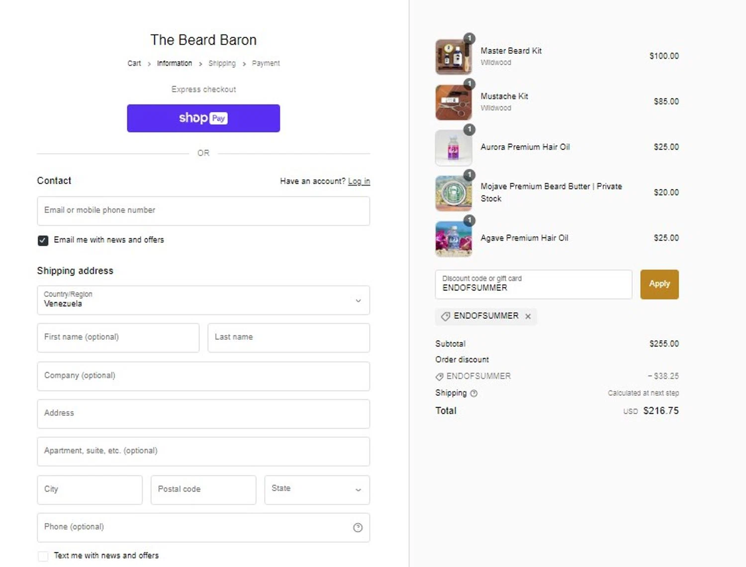 how to use Beard Baron coupons