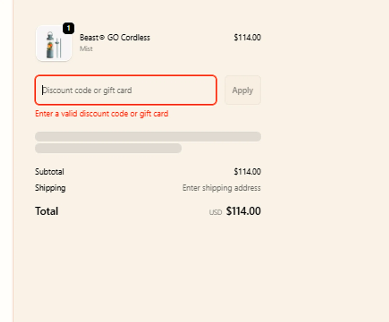 Beast Health promo code screenshot showing code NGUTIERREZ applied at Beast Health checkout page. Uploaded by SimplyCodes community member a2d2c2d211 on Oct 11, 2025