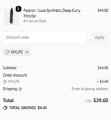MYLIFE coupon verification screenshot