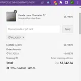 Bela2023 coupon verification screenshot