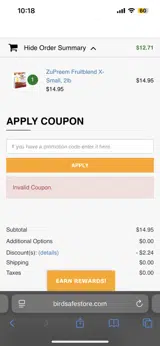 cooksomeup coupon verification screenshot