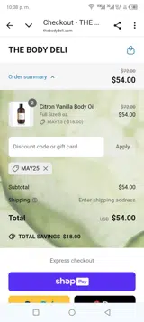 May25 coupon verification screenshot