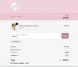 SPIN20 coupon verification screenshot