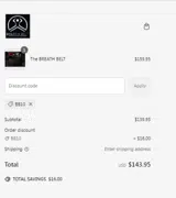 BB10 coupon verification screenshot