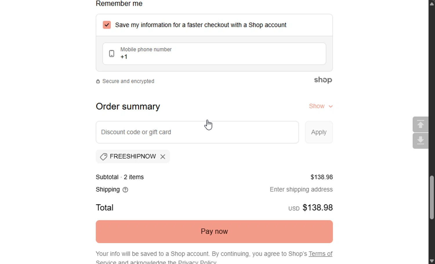 The Brot Box discount code screenshot showing code FREESHIPNOW applied at The Brot Box checkout page. Uploaded by SimplyCodes community member 111111 on Oct 29, 2025