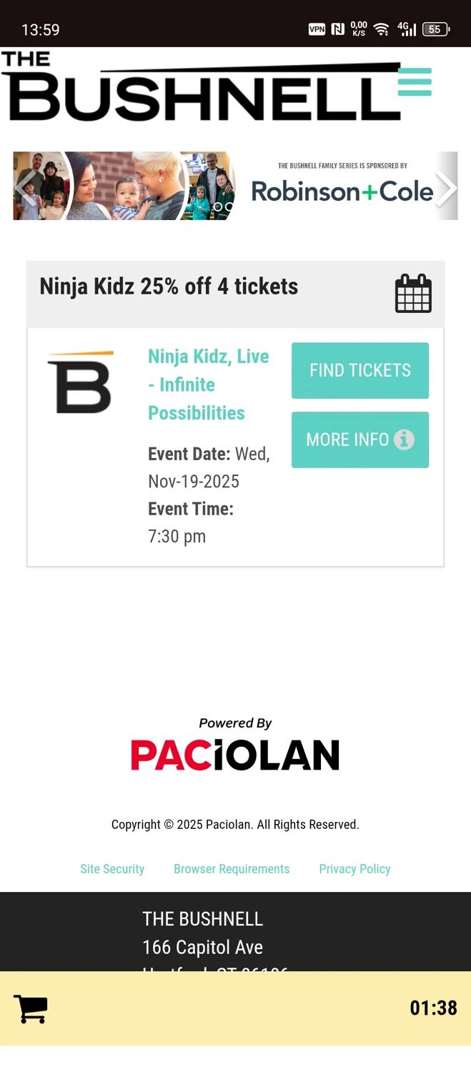 The Bushnell checkout page showing The Bushnell promo code box | Screenshot taken by SimplyCodes community member on Nov 18, 2025