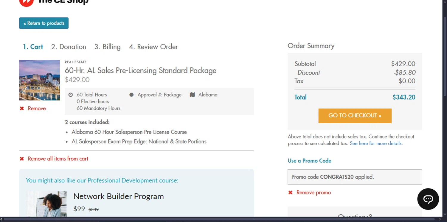 where to use The CE Shop promo code box