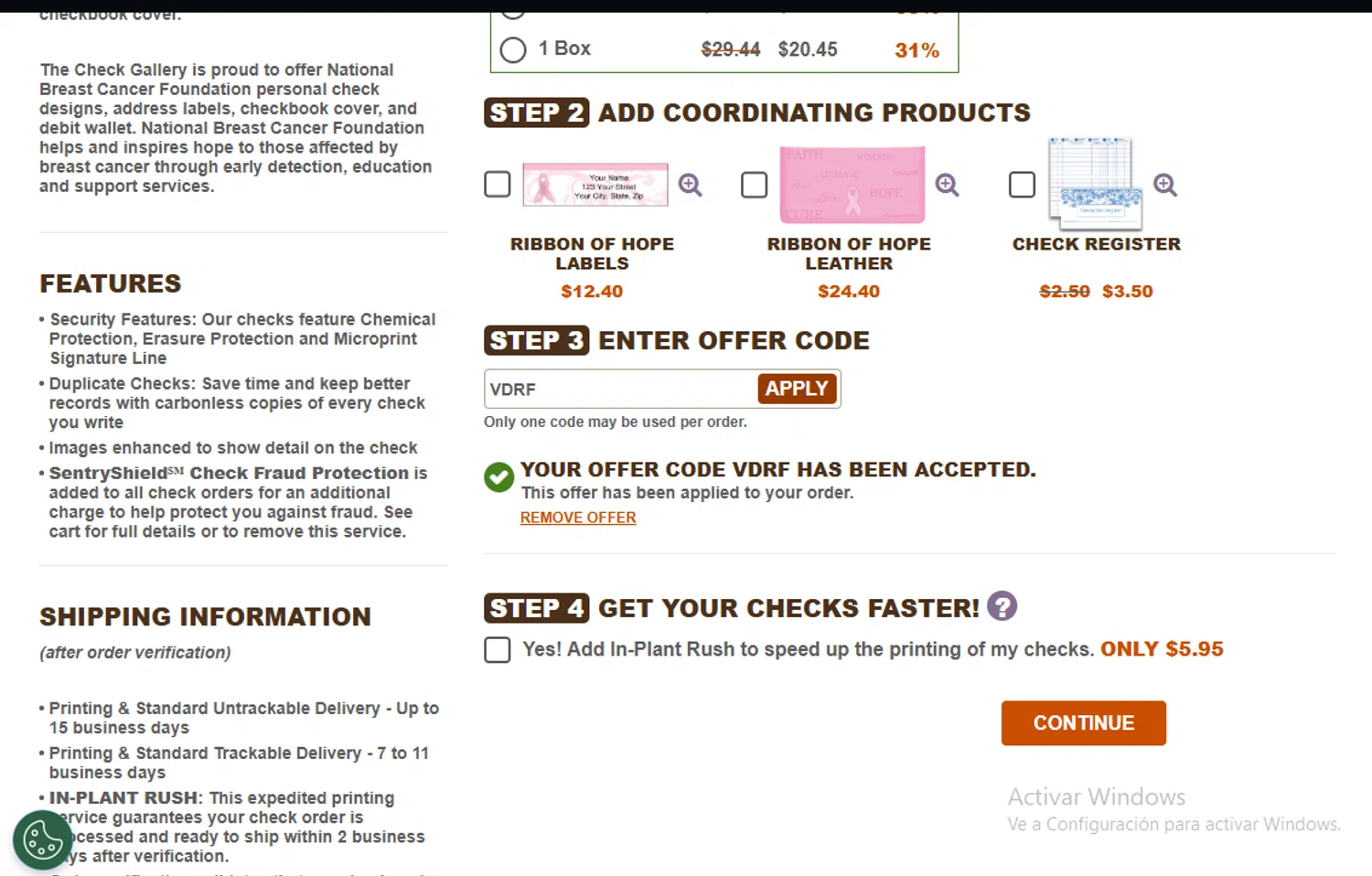 The Check Gallery promo code screenshot showing code VDRF applied at The Check Gallery checkout page. Uploaded by SimplyCodes community member Lestara_23 on Jun 15, 2025