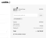 PLUNGESZN coupon verification screenshot