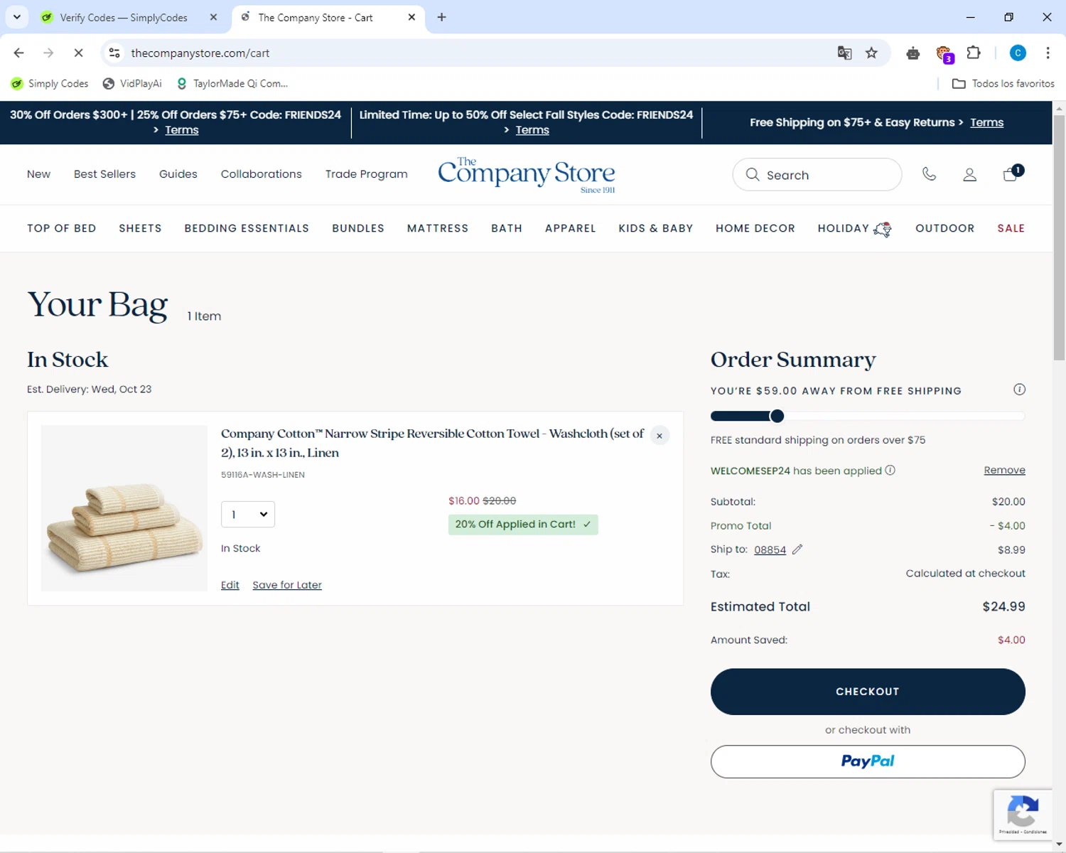 how to use The Company Store coupons