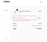 The Cowgirl coupon verification screenshot
