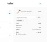 The Cowgirl coupon verification screenshot