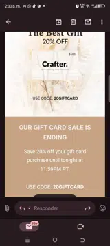 20giftcard coupon verification screenshot