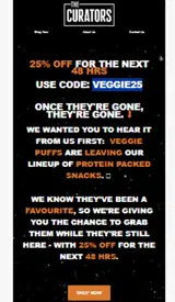 VEGGIE25 coupon verification screenshot