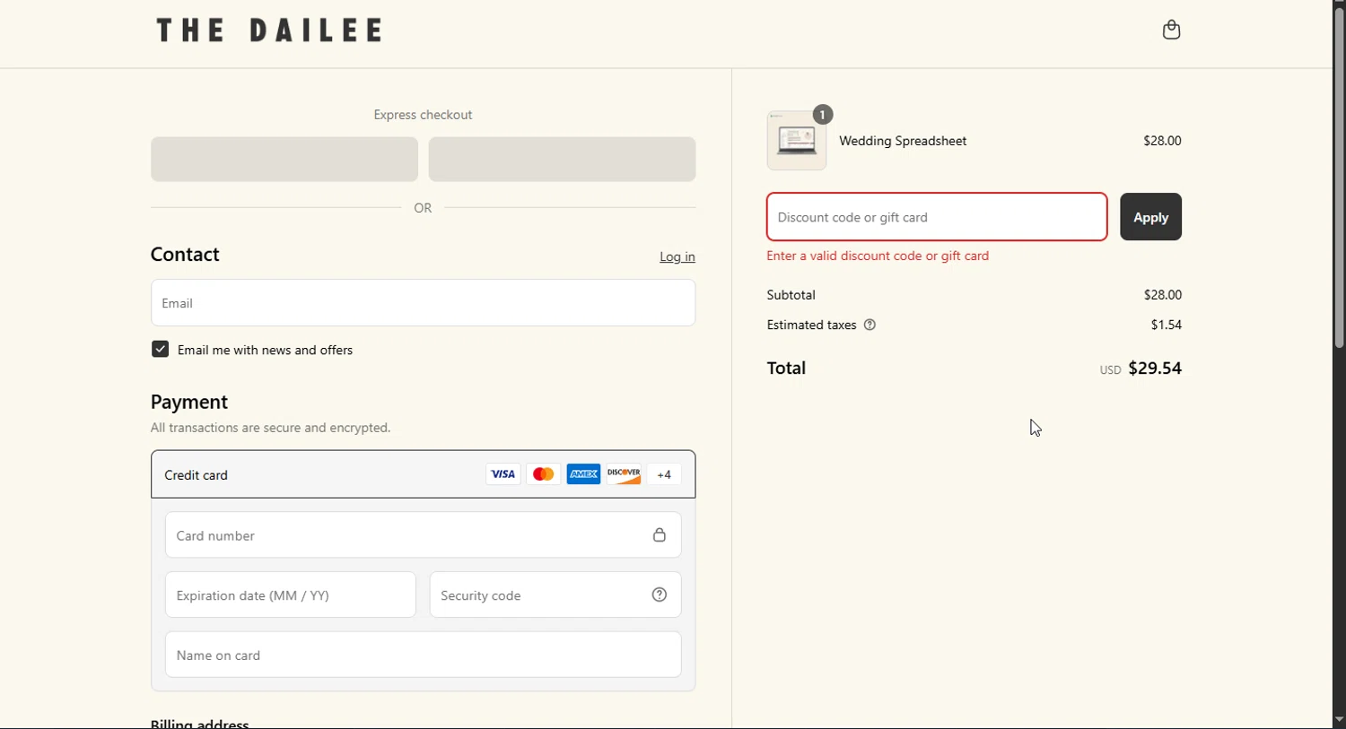 The Dailee discount code screenshot showing code 2025 applied at The Dailee checkout page. Uploaded by SimplyCodes community member Doomslayer on Apr 9, 2025