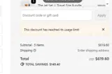 The Daily Essential Co. coupon verification screenshot