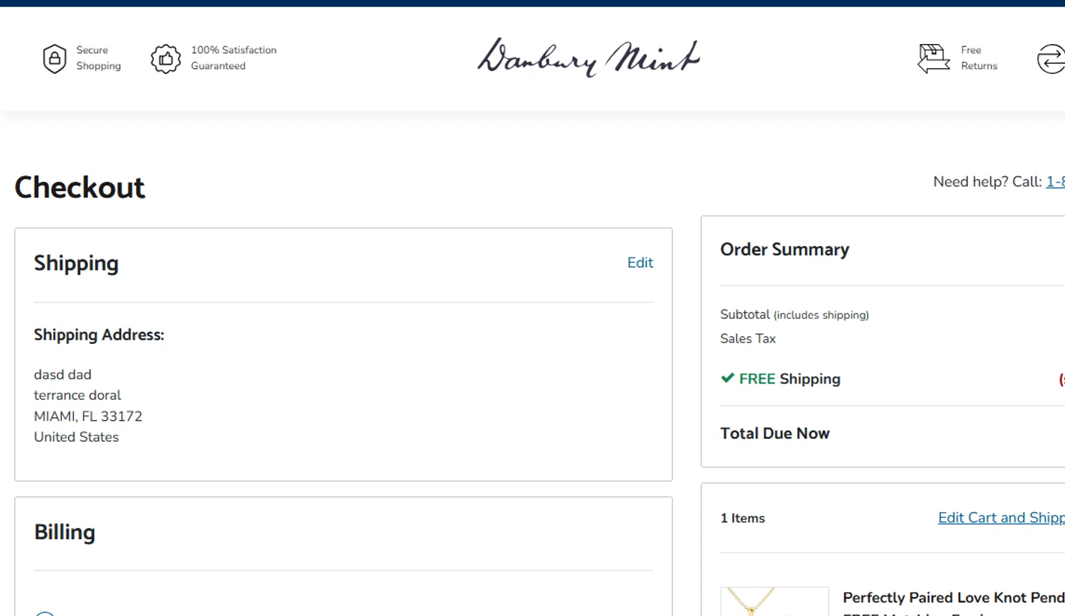 Danbury Mint promo code screenshot showing code WELCOME10 applied at Danbury Mint checkout page. Uploaded by SimplyCodes community member ashe1986 on Aug 4, 2025