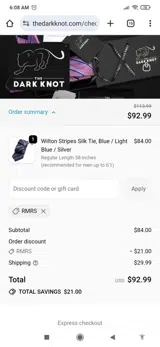 RMRS coupon verification screenshot