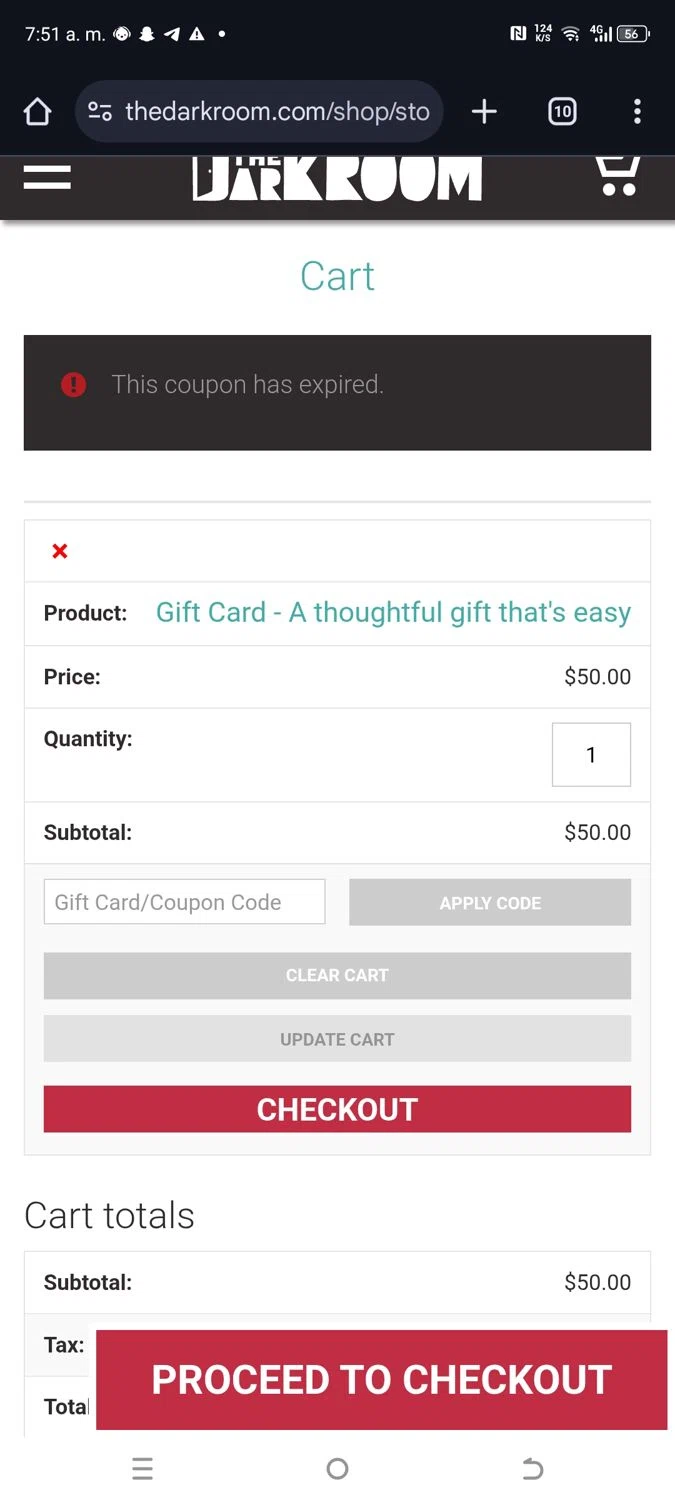 The Darkroom coupon code screenshot showing code LUCKY20 applied at The Darkroom checkout page. Uploaded by SimplyCodes community member kikimbappe on Apr 15, 2025