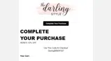 The Darling Style coupon verification screenshot