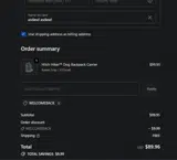 WELCOMEBACK coupon verification screenshot