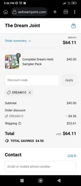 DREAM10 coupon verification screenshot