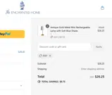 The Enchanted Home coupon verification screenshot