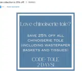 The Enchanted Home coupon verification screenshot