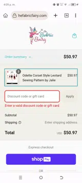 FIREWORKS coupon verification screenshot