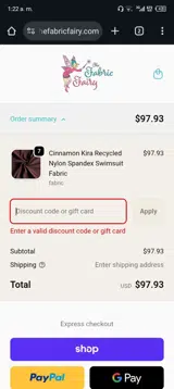 clearance2025 coupon verification screenshot