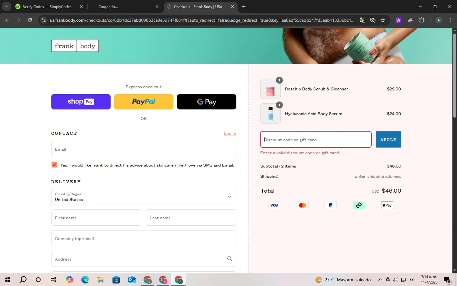 The Feed discount code screenshot showing code CART5 applied at The Feed checkout page. Uploaded by SimplyCodes community member CrownChaser949 on Apr 11, 2025