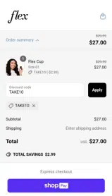 TAKE10 coupon verification screenshot
