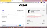 The Flying Shop coupon verification screenshot